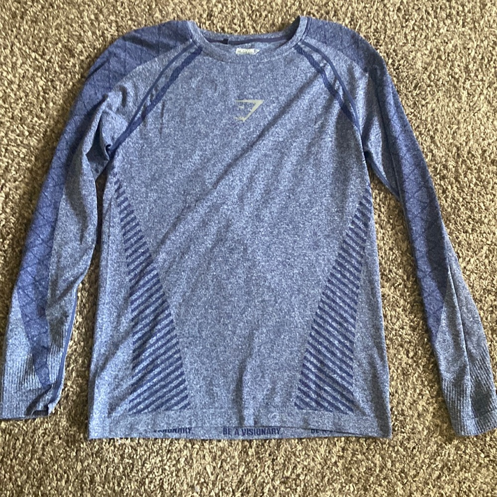 Gymshark DEVANT blue long-sleeve t-shirt